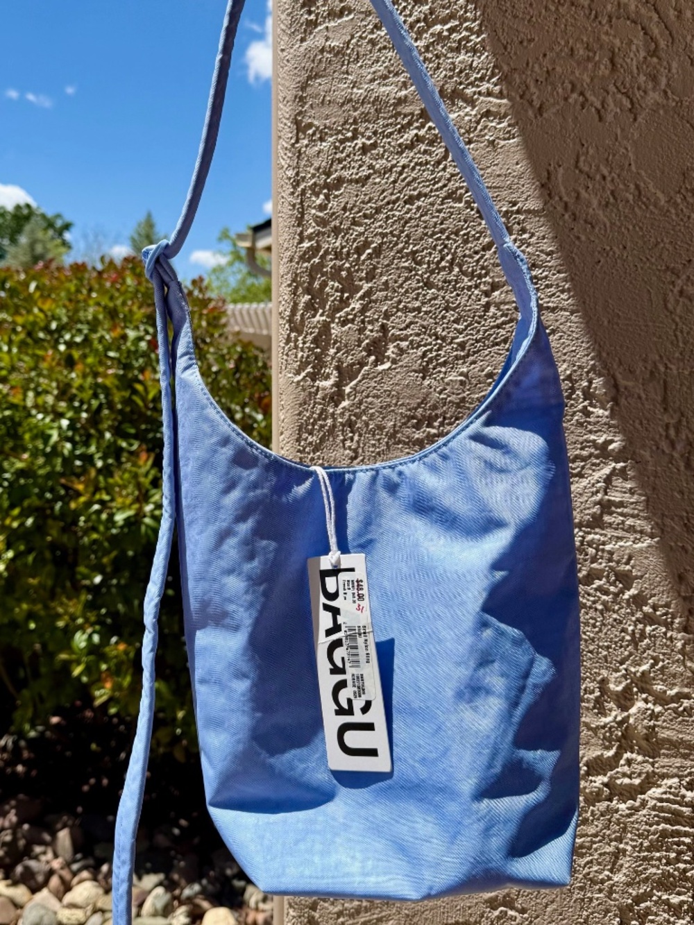 BAGGU Small Nylon Sling - French Blue - NWT